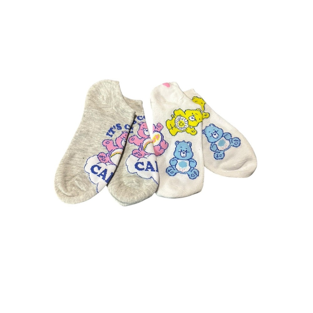 NEW adult novelty ankle socks one size 2 pairs care bears
